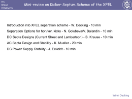 Mini-review on Kicker-Septum Scheme of the XFEL