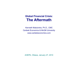 Global Financial Crisis: The Aftermath