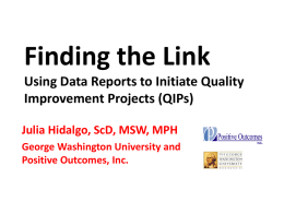 Using Data to Improve Quality