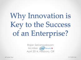 Why Innovation is Key to the Success of an Enterprise?