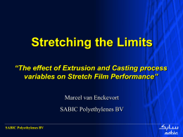 The effect of Extrusion and Casting process variables on