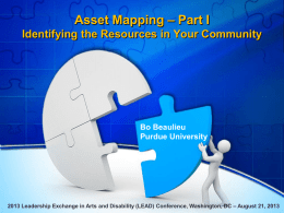 Asset Mapping – Part I Identifying the Resources in Your