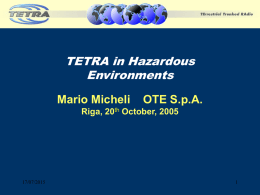TETRA in hazardous Environ.
