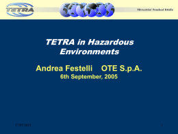 TETRA in hazardous Environ.