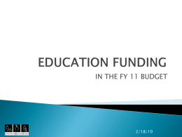 EDUCATION - Committee for Education Funding