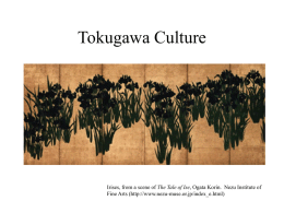 Tokugawa Culture - Bucknell University