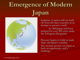 Emergence of Modern Japan