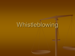 Whistleblowing - Perkins Portals