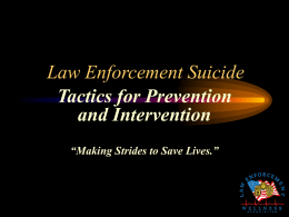 Law Enforcement Suicide