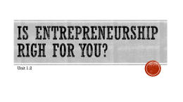 Should you become and entrepreneur?