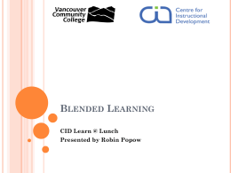Blended Learning - In the Spotlight