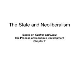 The State and Neoliberalism
