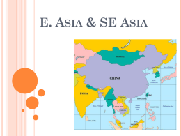 E. Asia & SE Asia