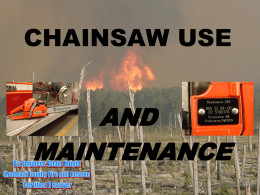 Chainsaw Use and Maintenance