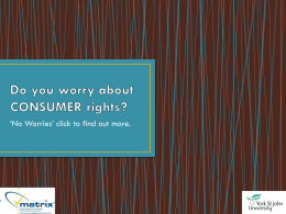 Do you worry about CONSUMER rights?