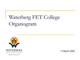 Implementation of the FET College Act