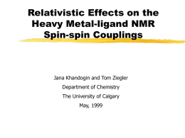 Relativistic Effects on NMR Spin