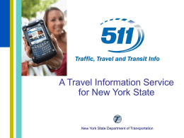 511 Travel Information Service for New York State