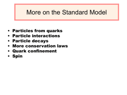 More on the Standard Model