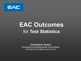 EAC Outcomes Introduction