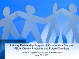 Industry Partnership Program: A Comparative Study of FEU’s