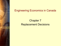 Engineering Economics in Canada