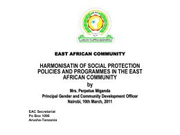 Nairobi EU and Workshop on Social Protection