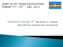 Accelerating Implementation of Regional Trade and
