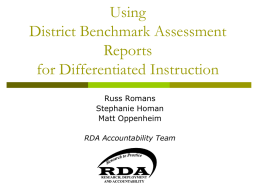 Using Data Director to Drive Differentiated Instruction