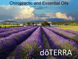 Chiropractic and Essential oils