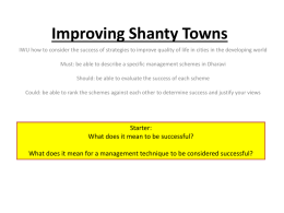 Improving Shanty Towns - New Edexcel B GCSE Geography