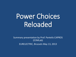 Power Choices Reloaded