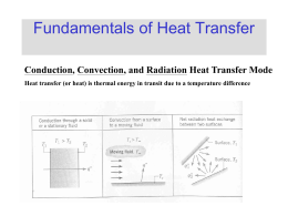 Fundamentals of Heat Transfer Conduction