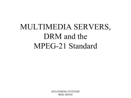 MULTIMEDIA STORAGE AND SERVERS