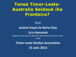 Istoria Timor Gap iha Tasi Timor