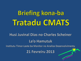 Briefing kona-ba Tratadu CMATS
