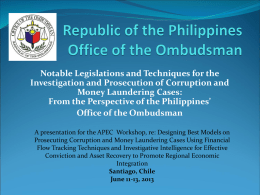 Republic of the Philippines Office of the Ombudsman