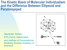The Kinetic Basis of Molecular Individualism and the
