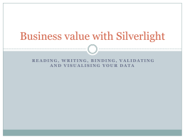 Business value with Silverlight