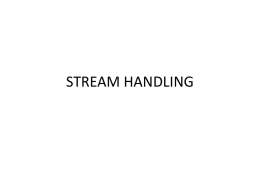 STREAM HANDLING - CodeDuniya.com