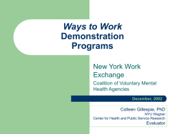 Ways to Work Agencies - Coalition