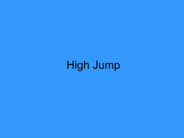 High Jump - Sheffield Hallam University