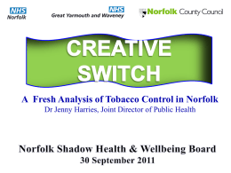 Tobacco Control HWBB presentation 20110930