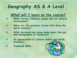 AS Geography