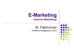 E-Marketing - Ronny Fch web log | yuk sama sama belajar