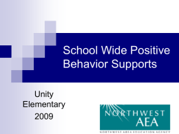 School Wide Positive Behavioral Supports Informational