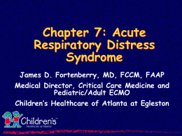 ARDS  - Emory University Department of Pediatrics
