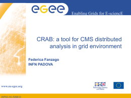 CRAB: a tool for CMS distributed analysis in grid environment