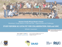 Development Research Division (DRD) South African – German