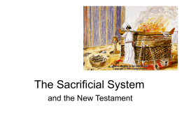 The Sacrificial System - Beth Yeshua Messianic Fellowship